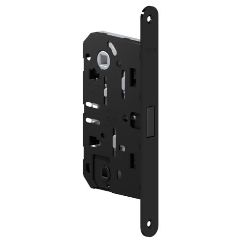 Serratura magnetica AGB Polaris 2XT nottolino WC interasse 96 mm - nero opaco