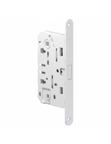 Serratura magnetica AGB Polaris 2XT nottolino WC interasse 96 mm - bianco opaco