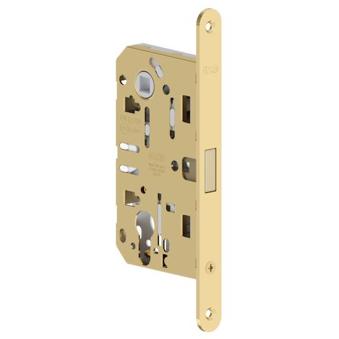 Serratura magnetica AGB Polaris 2XT cilindro Yale interasse 85 mm - ottonato verniciato