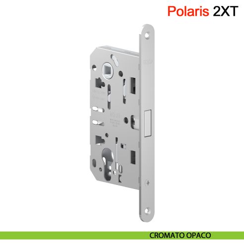 Serratura magnetica AGB Polaris 2XT cilindro Yale interasse 85 mm - cromo opaco
