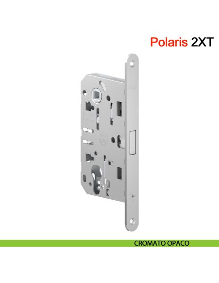 Serratura magnetica AGB Polaris 2XT cilindro Yale interasse 85 mm - cromo opaco