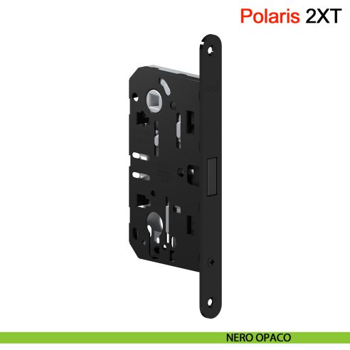 Serratura magnetica AGB Polaris 2XT cilindro Yale interasse 85 mm - nero opaco