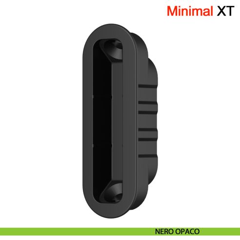 Incontro Minimal XT per serratura magnetica AGB per legno - nero opaco