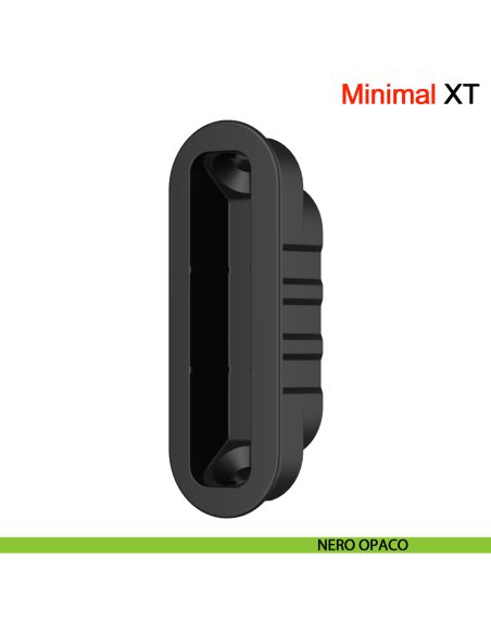 Incontro Minimal XT per serratura magnetica AGB per legno - nero opaco