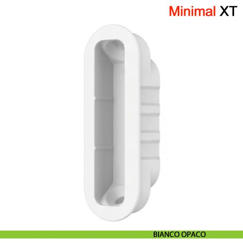 Incontro Minimal XT per serratura magnetica AGB per legno - bianco opaco