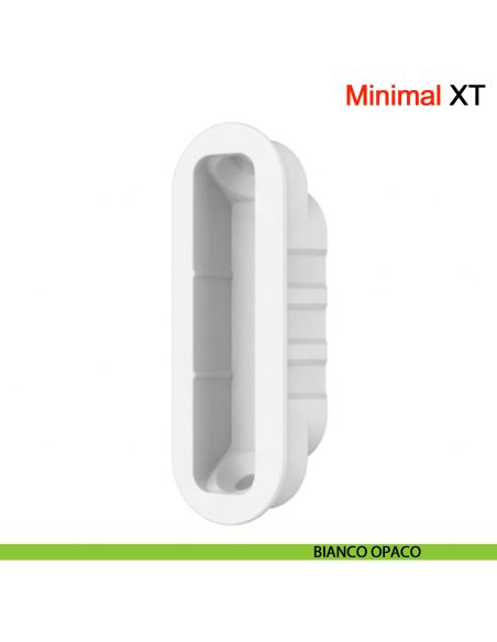 Incontro Minimal XT per serratura magnetica AGB per legno - bianco opaco