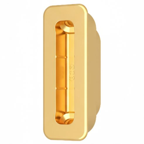 Incontro Minimal Plus XT per serratura magnetica AGB per legno - ottone verniciato
