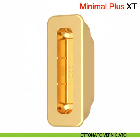 Incontro Minimal Plus XT per serratura magnetica AGB per legno - ottone verniciato