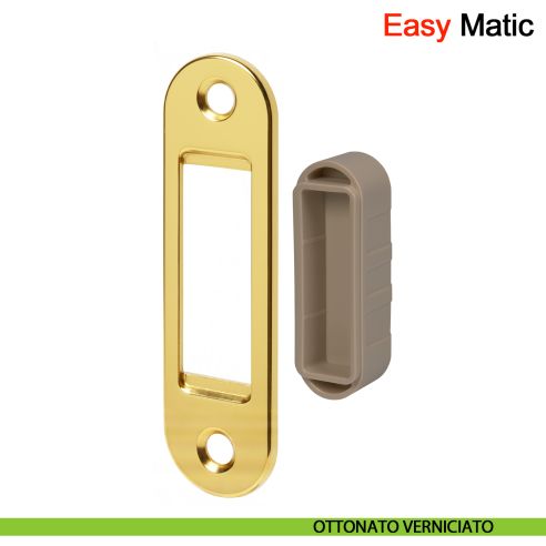 Incontro Easy-Matic per serratura magnetica Polaris XT AGB - ottonato verniciato