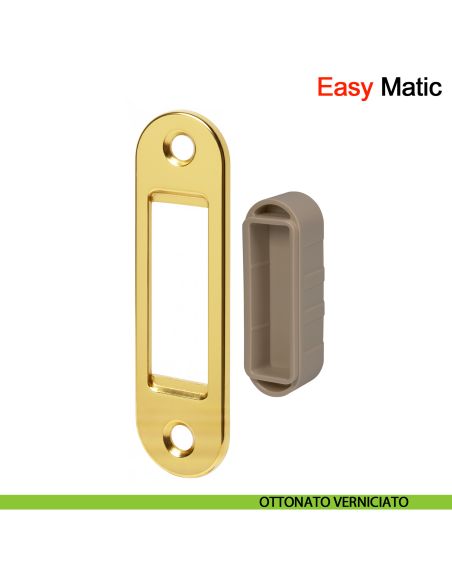 Incontro Easy-Matic per serratura magnetica Polaris XT AGB - ottonato verniciato