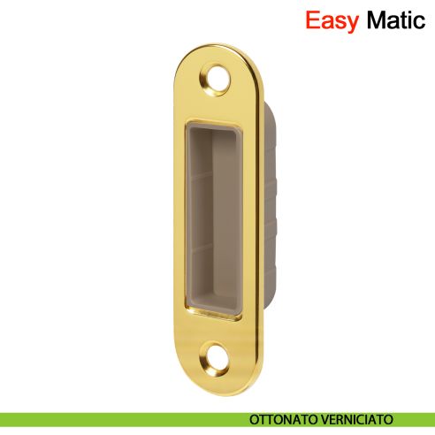 Incontro Easy-Matic per serratura magnetica Polaris XT AGB - ottonato verniciato