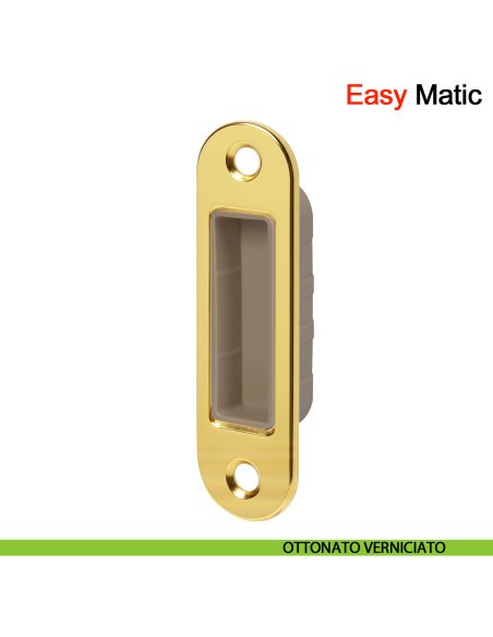 Incontro Easy-Matic per serratura magnetica Polaris XT AGB - ottonato verniciato
