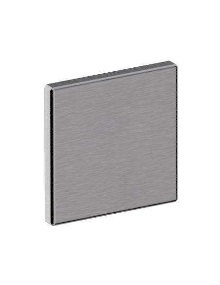Bocchetta coprivite quadrata cieca 50x50x5 mm Q01 KO Reguitti Inox
