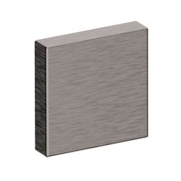Bocchetta coprivite quadrata cieca 50x50x10 mm Q08 KO Reguitti Inox