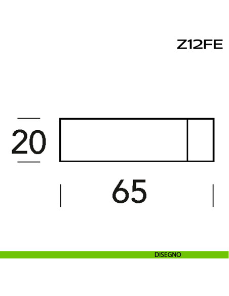 Fermaporta quadrato a muro in acciaio Z12 FE Reguitti Inox disegno