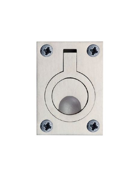 Maniglia incasso con anello in acciaio 62x42 mm Z42 MT Reguitti Inox