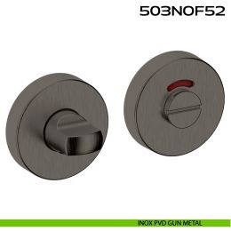 Nottolino per bagno libero occupato rosetta tonda 503 Reguitti Inox 2