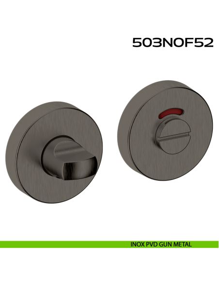 Nottolino per bagno libero occupato rosetta tonda 503 Reguitti Inox