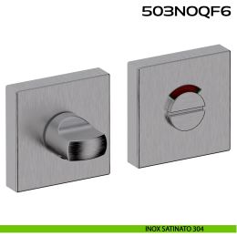 Nottolino WC libero occupato rosetta quadrata 503 Reguitti Inox 2