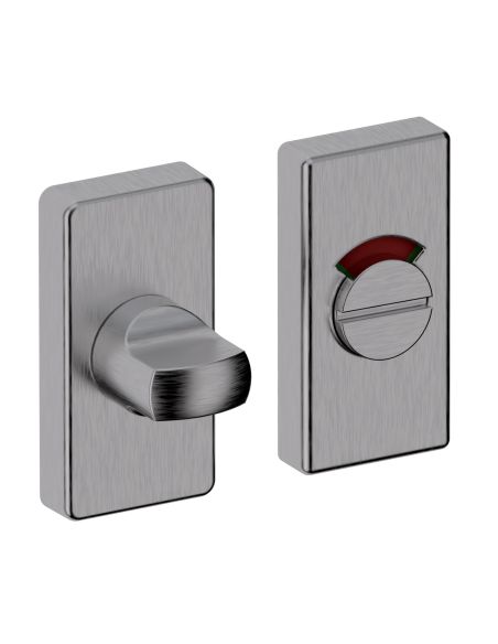Nottolino WC libero occupato rosetta rettangolare 503 Reguitti Inox