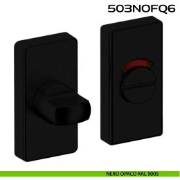 Nottolino WC libero occupato rosetta rettangolare 503 Reguitti Inox 2