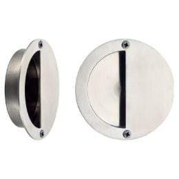 Maniglia incasso tonda in acciaio diametro 90 mm Z90 PI Reguitti Inox