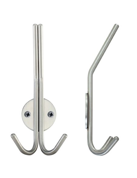 Portabiti doppio con gancio superiore in acciaio Z71 PA Reguitti Inox