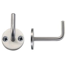 Gancio appendiabiti tondo a muro in acciaio Z74 PA Reguitti Inox