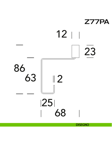 Appendiabiti da parete moderno in acciaio Z77 PA Reguitti Inox disegno