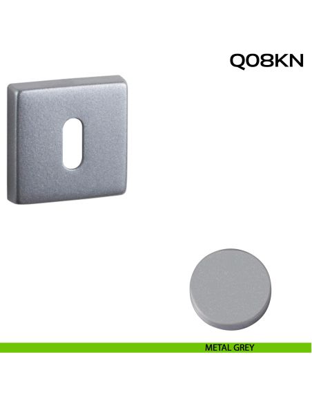 Bocchetta foro chiave quadrata Q08 Reguitti metal grey