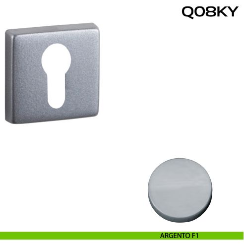 Bocchetta foro yale quadrata Q08 Reguitti - argento