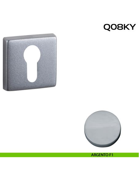 Bocchetta foro yale quadrata Q08 Reguitti - argento