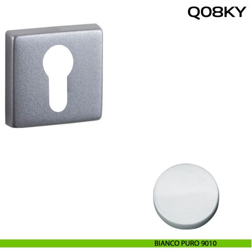 Bocchetta foro yale quadrata Q08 Reguitti -  bianco