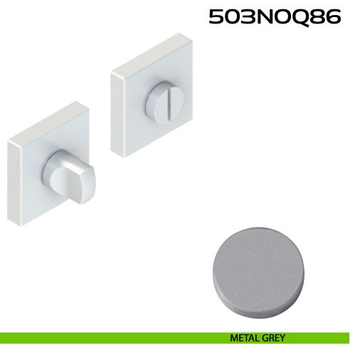 Nottolino WC quadrato in Alluminio 503N0Q86 Reguitti metal grey