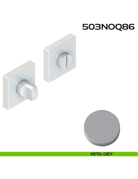Nottolino WC quadrato in Alluminio 503N0Q86 Reguitti metal grey