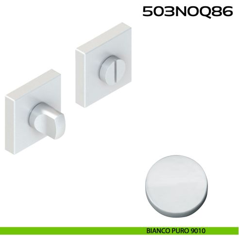 Nottolino WC quadrato in Alluminio 503N0Q86 Reguitti bianco