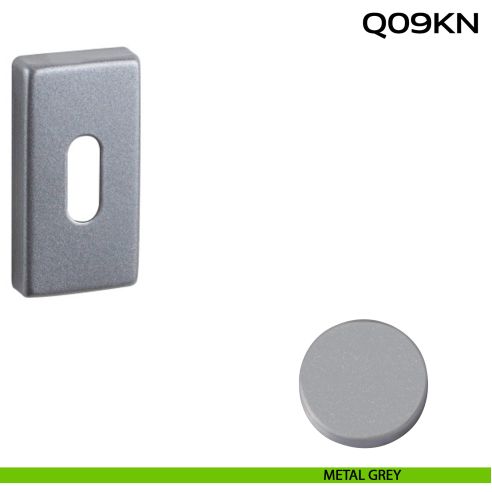 Bocchetta foro chiave rettangolare Q09 Reguitti metal grey