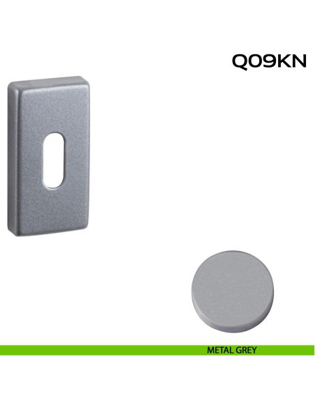 Bocchetta foro chiave rettangolare Q09 Reguitti metal grey