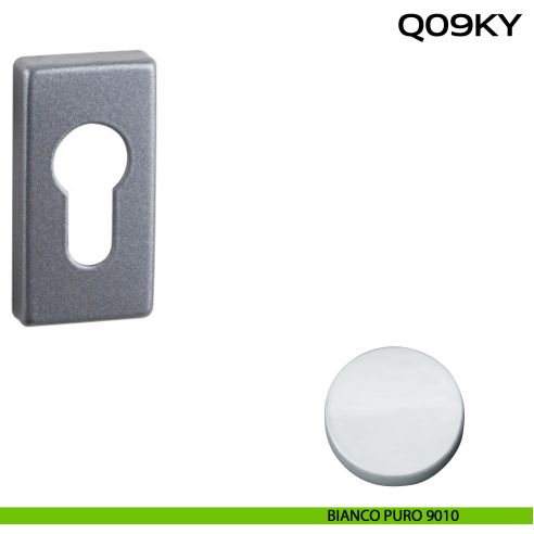 Bocchetta foro yale rettangolare Q09 Reguitti bianco