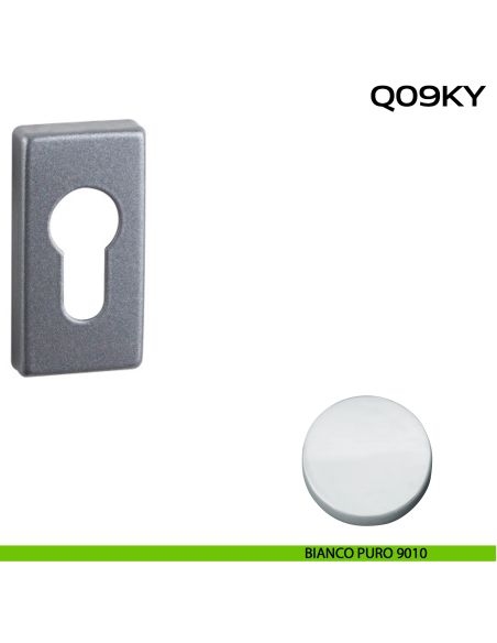 Bocchetta foro yale rettangolare Q09 Reguitti bianco