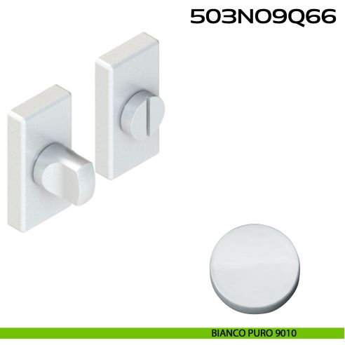 Nottolino WC rettangolare in Alluminio 503NO9Q66 Reguitti bianco