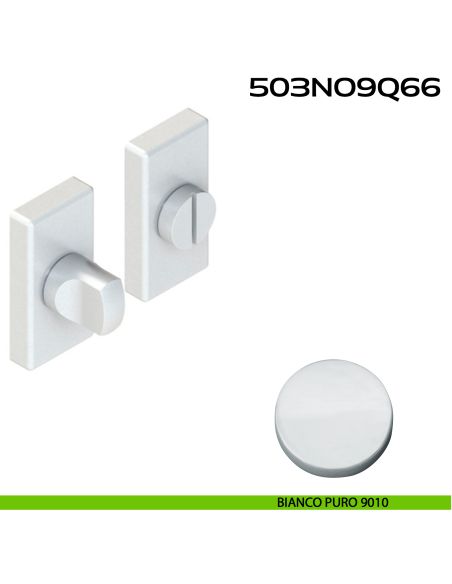 Nottolino WC rettangolare in Alluminio 503NO9Q66 Reguitti bianco
