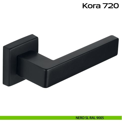 Maniglia in alluminio per porta Kora 720 Reguitti nero