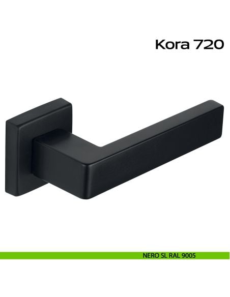 Maniglia in alluminio per porta Kora 720 Reguitti nero