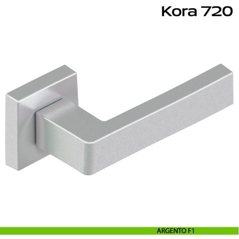 Maniglia in alluminio per porta Kora 720 Reguitti argento