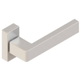 Maniglia in alluminio per porta Kora 720 Reguitti con rosetta rettangolare