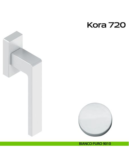 Maniglia in alluminio per finestra DK Kora 720 Reguitti bianco
