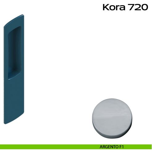 Nicchia rettangolare per alzante scorrevole singolo cieco Reguitti argento