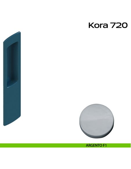 Nicchia rettangolare per alzante scorrevole singolo cieco Reguitti argento
