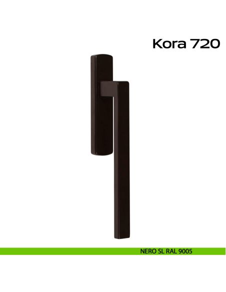 Maniglione per alzante scorrevole singolo cieco senza nicchia Kora 720 Reguitti nero